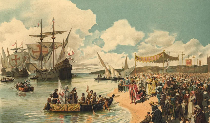 Portuguese occupy the coastal areas.